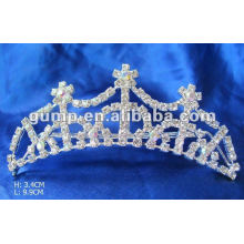 Rhinestone boda tiara peine (GWST12-020)